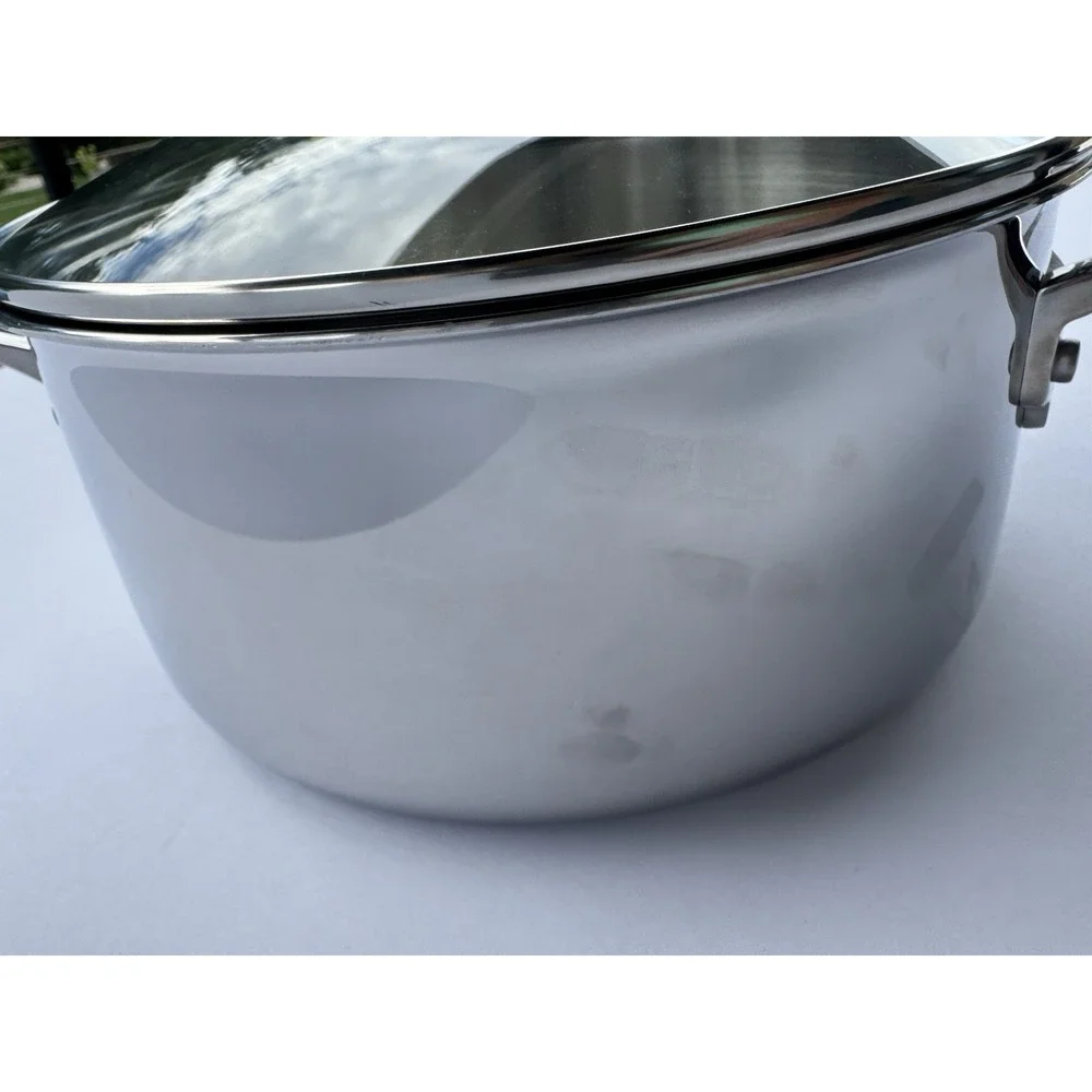 VIKING 3 Ply Stainless Steel Saucepan 2.25 Qt NEW Glass Lid Vent Inudction